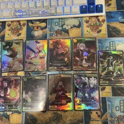 VCARD TCG Awakened Worlds 1st Edition Holo Foil 9 Lot of 9 Cards Ikumi, Vexoria - Image 1