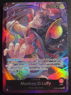 Monkey.D.Luffy OP05-060 ONE PIECE Tcg Card Game NM PURPLELeader - Image 1
