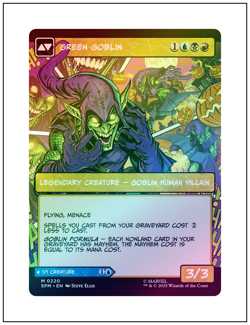 1x Norman Osborn, Borderless Art Foil, Magic MTG NM - Image 2