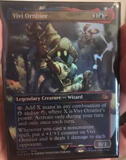 Vivi Ornitier (Borderless) Final Fantasy Alt Art Foil MTG Nm - Image 1