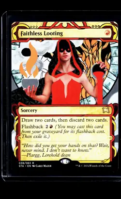 MTG Magic The Gathering STA Mystical Archives #38 Faithless Looting - Image 1