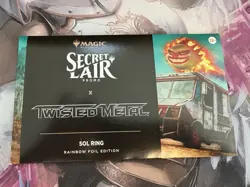 MTG Secret Lair PlayStation Twisted Metal Sol Ring Rainbow Foil Edition - Sealed - Image 1