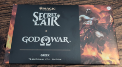 MTG Secret Lair Playstation God of War Greek - Foil Edition SEALED IN HAND - Image 1