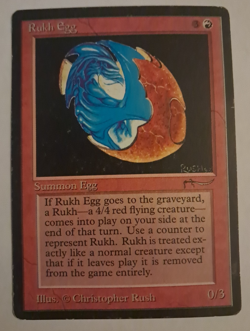 Rukh Egg (Dark) HP Arabian Nights MTG Magic the Gathering - Image 1
