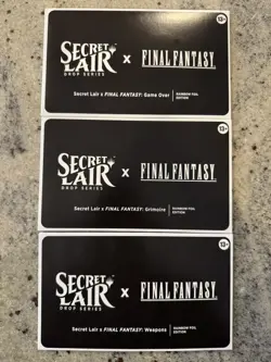Magic Secret Lair x FINAL FANTASY: Complete Rainbow FOIL Set US edition English - Image 1