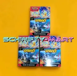 Pokemon Surging Sparks Booster Bundle Lot of 3 (Same as Half Booster Box) SEALED - Image 1