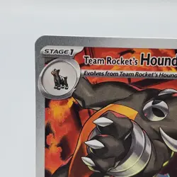 Pokemon Team Rocket’s Houndoom 191/182 Illustration Rare NM Destined Rivals - Image 2