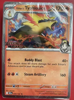 Pokemon Ethan’s Typhlosion 034/182-Destined Rivals PreRelease Promo (Sealed) - Image 1