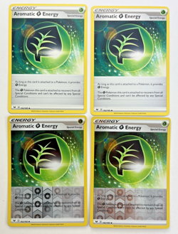 Pokemon Tcg Lot of 4 Special Energy Aromatic Grass Reverse Holo - Image 1