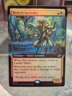 R 0347 Biotech Specialist FOIL EXTENDED ART Rare Edge of Eternities MTG EOE - Image 1