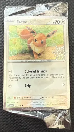 Eevee 133/165 (Holiday Calendar) Stamped Sealed | Pokemon Scarlet & Violet 151 - Image 1