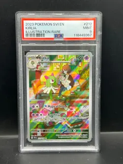 Pokemon PSA 9 MINT Kirlia 212/198 Scarlet & Violet Illustration Rare Holo S#9367 - Image 1