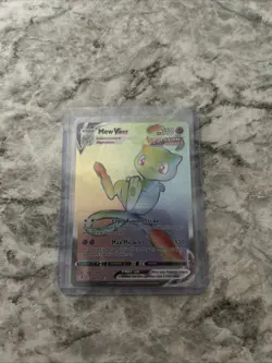 Pokemon Mew VMAX Rainbow Secret Rare 268/264 - Fusion Strike Near Mint - Image 1