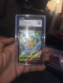 Pokemon Leafeon V 007/203:Evolving Skies Holo Cgc 10 Gem Mint - Image 1