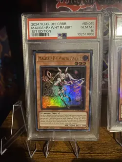 PSA 10 Yu-Gi-Oh! Maliss P White Rabbit 1st Edition CRBR-EN015 - Image 2