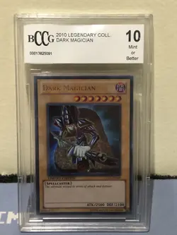 2010 Yugioh Dark Magician LC01-EN005 LEGENDARY COLLECTION BCCG 10 Mint - Image 1