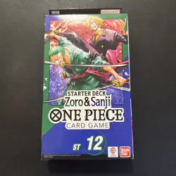 One Piece Card Game TCG Zoro and Sanji ST-12 Starter Deck English NEW SEALED - Image 1