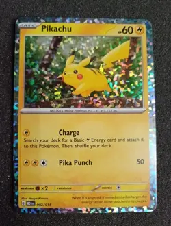 Pikachu - 002/015 - Pokemon Card - McDonald's Promos 2024 (M24) - HOLO - NM - Image 1