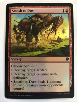 MTG Dominaria United Smash to Dust Foil 144/281 LP - Image 1