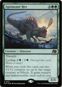 Agonasaur Rex - FOIL - R Aetherdrift 151 - MTG - Image 1