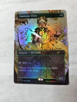 MTG Llanowar Elves Secret Lair Countdown Kit Encyclopedia of Magic, NM Foil - Image 1