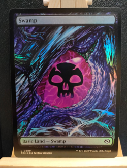 Swamp 0289 FOIL - Dragon Eye Land - Tarkir Dragonstorm - NM (see pics) MTG - Image 1