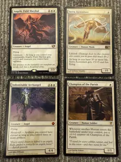 Magic The Gathering MTG Lot 4 White Serra Ascendant Archangel Champion Cards - Image 1