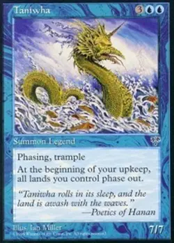 MTG Taniwha, Mirage, Heavily Played, English - Image 1