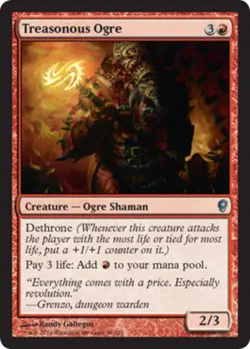 1x Treasonous Ogre Light Play, English Conspiracy MTG Magic - Image 1