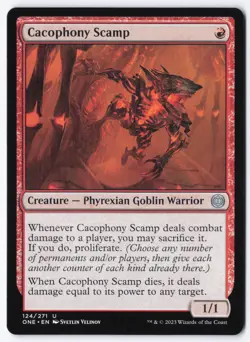 Cacophony Scamp U Phyrexia: All Will Be One 124 NM - Image 1
