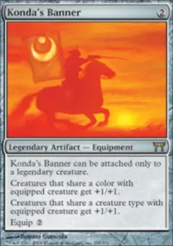 MTG magic cards 1x Konda's Banner Champions Light Play, English - Image 1