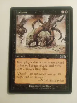 Magic The Gathering Urza's Saga Exhume #134/350 MTG TCG CCG - Image 1