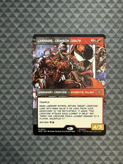 MTG Carnage, Crimson Chaos #0227 Borderless Rare Marvel’s Spider-Man (SPM) - Image 1