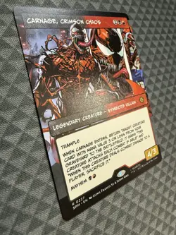 MTG Carnage, Crimson Chaos #0227 Borderless Rare Marvel’s Spider-Man (SPM) - Image 2
