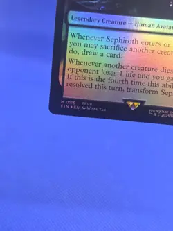 Magic the Gathering Final Fantasy Sephiroth Fabled Soldier 0115 Foil Mythic NM - Image 5