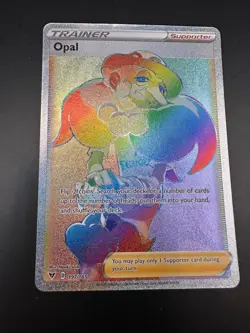 Pokemon TCG Opal Vivid Voltage Holo Card 197/185 Secret Rare Rainbow - Image 1