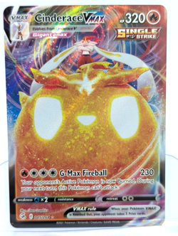 Cinderace VMAX 045/264 Holo Ultra Rare Pokemon Fusion Strike - Image 1