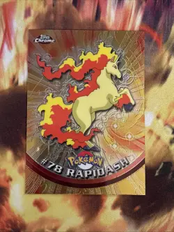 Rapidash #78 Topps 2000 Chrome holo Pokemon Card - EXCELLENT CONDITION! - Image 1