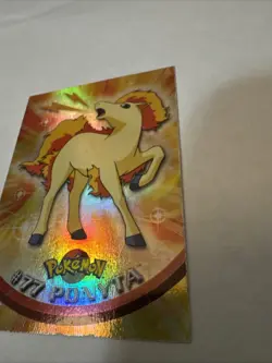 2000 Topps Chrome Pokemon TV Animation Edition Ponyta #77 - Image 2