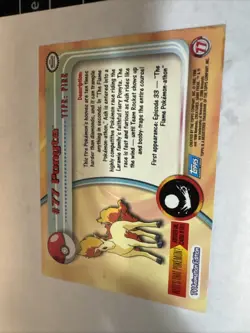 2000 Topps Chrome Pokemon TV Animation Edition Ponyta #77 - Image 5