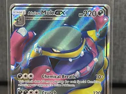 Pokemon Card Alolan Muk GX Full Art 138/147 Burning Shadows Ultra Rare NM/MINT - Image 3