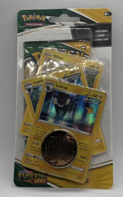 Pokemon Evolving Skies Single Blister Pack Booster pack New Sealed Luxray Shinx - Image 1