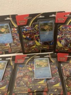 POKEMON TCG MEGA EVOLUTIONS 3 PACK BLISTER LOT (6) All PSYDUCK PROMOS - Image 3