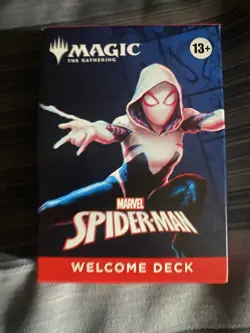 SDCC 2025 Magic The Gathering Spider-Man Welcome Deck Spider-Gwen Cover In Hand - Image 1