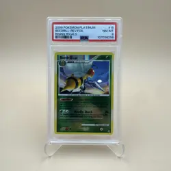 2009 Pokemon Platinum Rising Rivals Beedrill Reverse Holo Foil #15 PSA 8 NM-MT - Image 1
