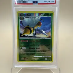 2009 Pokemon Platinum Rising Rivals Beedrill Reverse Holo Foil #15 PSA 8 NM-MT - Image 3