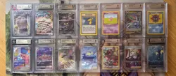 Pokemon TCG Graded Card Lot BGS 9 CGC 10 16x Slabs Total - Image 1