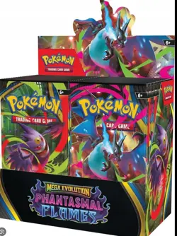 Pokemon Phantasmal Flames: Mega Evolution Booster Display Box Pre Order - Image 1
