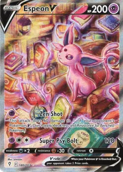 Espeon V Alt Art 180/203 Evolving Skies 2021 Pokemon Card NM English - Image 3