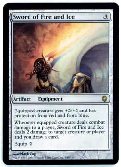 1X SWORD OF FIRE AND ICE [DST - DARKSTEEL] - MTG EARLY MODERN CARD [EXCELLENT] - Image 1